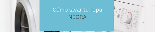 ¿Cómo lavar ropa negra?